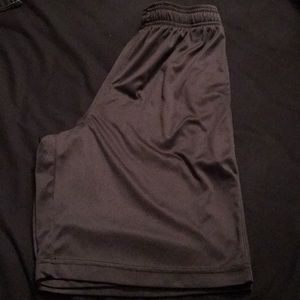 black basketball shorts